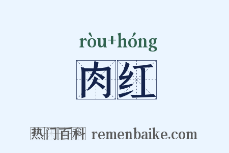 肉红是什么意思的图片